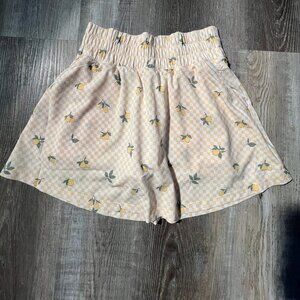 Puma Women's sandy printed skirt 16", Sunny Yellow, Checkered, Extra Small